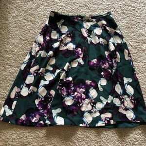 💕HP💕 Banana Republic Floral Midi Skirt Size 14